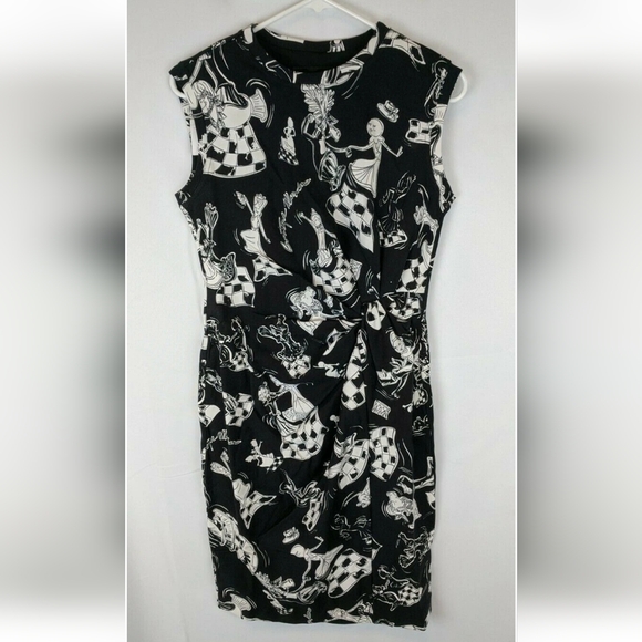 Boutique Moschino Casual Dress, Black Print, Women's 40 (US 6) - Picture 2 of 4